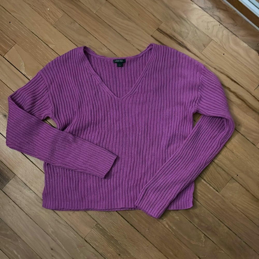 slightly cropped sweater